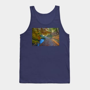 Hubbards Hills, Louth, Lincolnshire, Autumn Leaves Tank Top